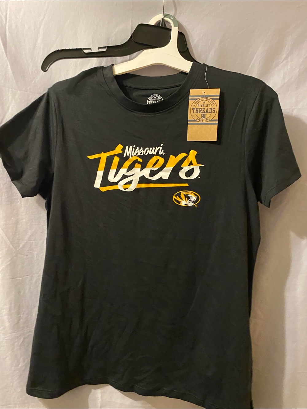 Rivalry Threads Missouri Tigers Black Short-Sleeve Graphic Tee